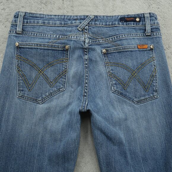 VIGOSS Jeans Junior's Size 13 Blue Mid-Rise Bootcut Denim Pants 29.5" Inseam - Picture 15 of 16